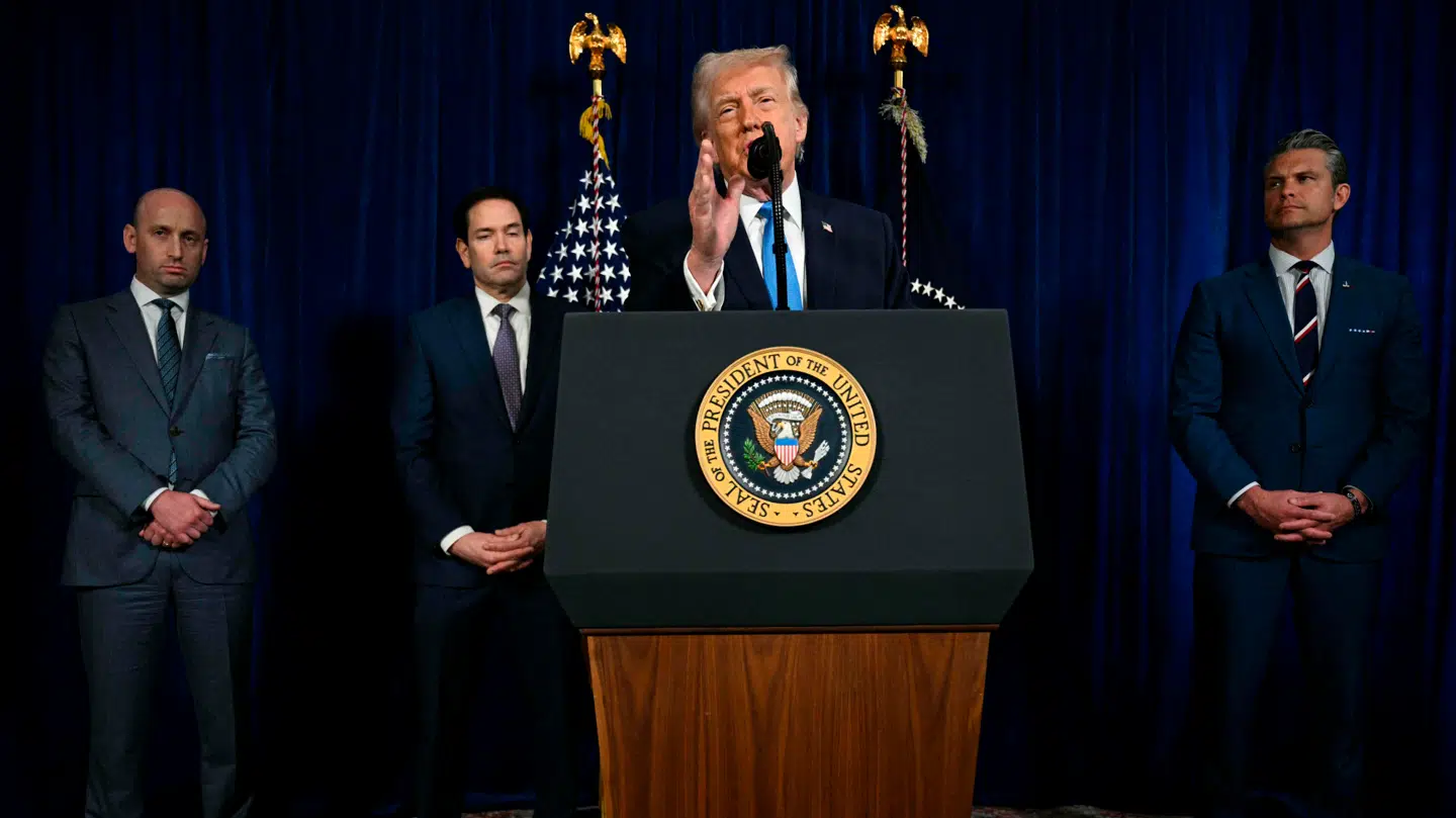 Til pressemødet talte også USAs forsvarsminister, Pete Heseth, udenrigsminister, Marco Rubio, og forsvarschef, Dan Caine.