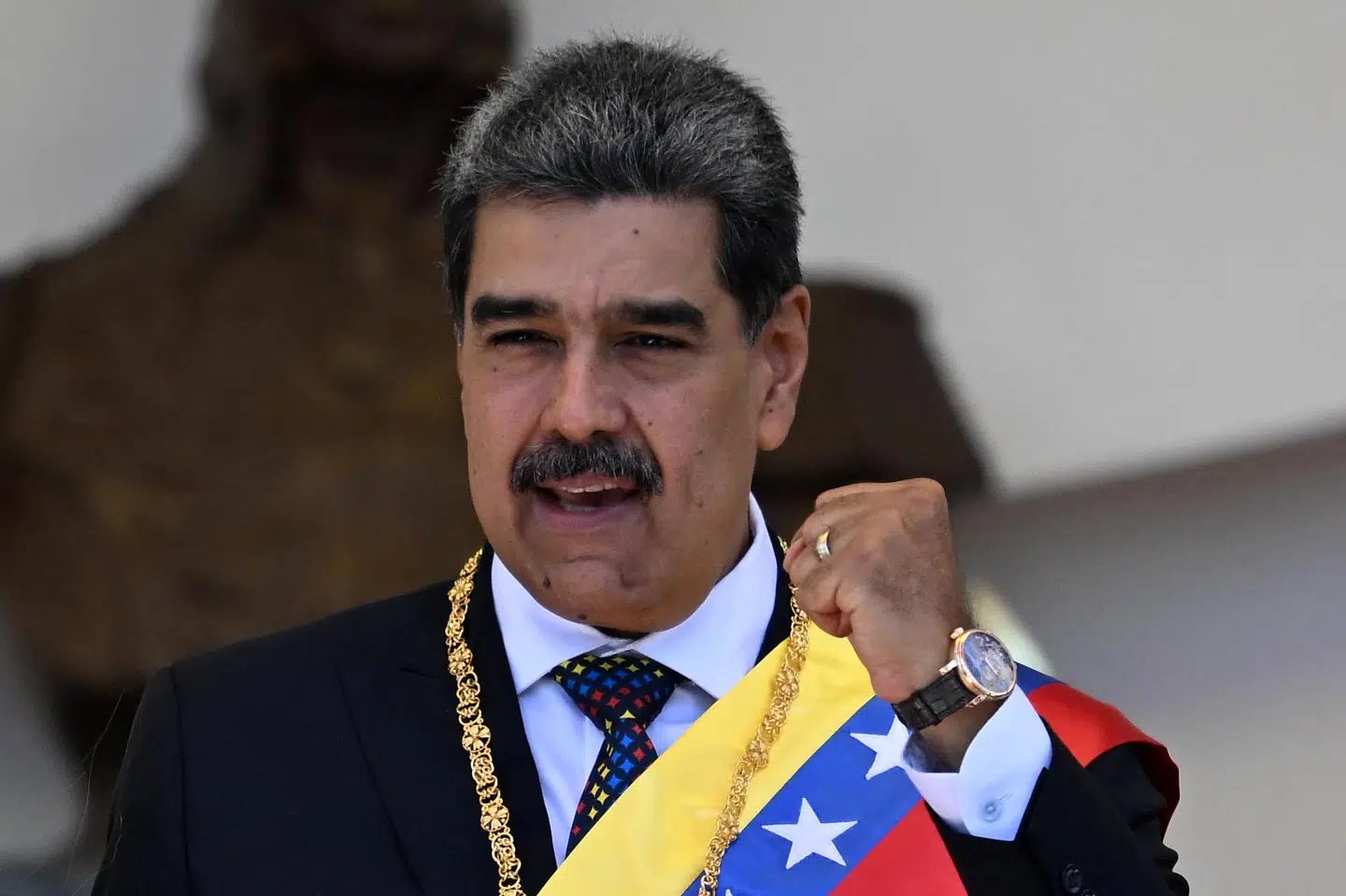 Nicolas Maduro og hans hustru blev natten til lørdag taget til fange af amerikanske styrker. De er i USA anklager for forbrydelser relateret til narkohandel og samarbejde med bander, hvilket Maduro benægter. (Arkivfoto).