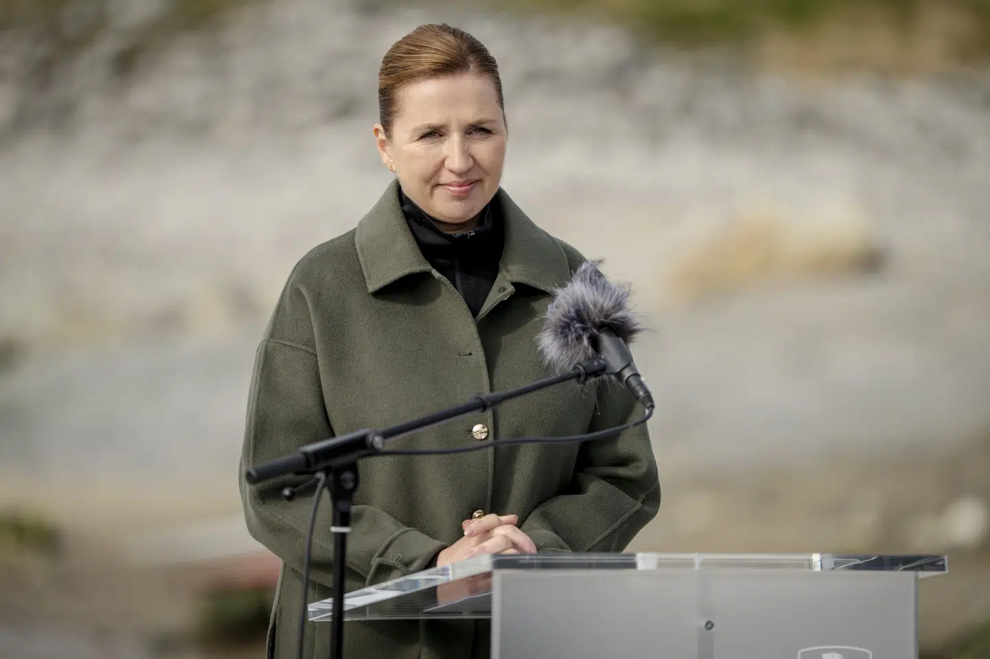 Statsminister Mette Frederiksen (S) under pressemøde i Nuuk, Grønland, i juni 2025. Statsministeren er træt af amerikanske trusler mod Danmark og Grønland. (Arkivfoto).