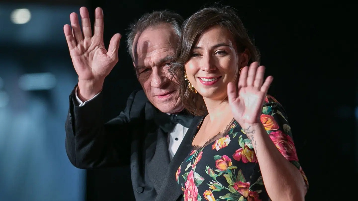 Tommy Lee Jones med datteren Victoria Jones.