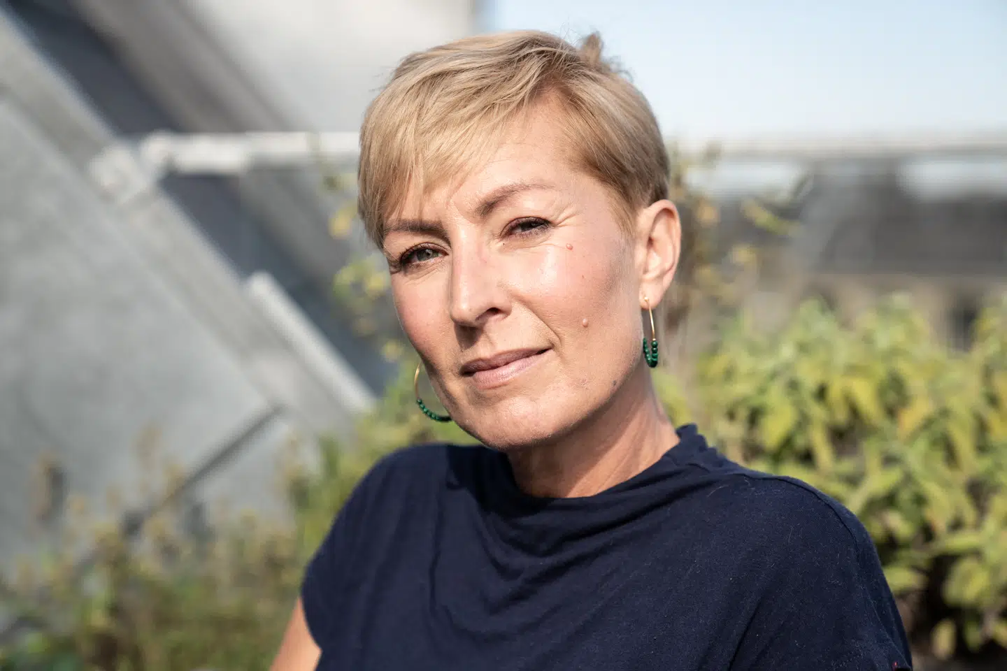 Journalist og studievært Cecilie Beck fotograferet i sin lejlighed i København den 22. september 2020.