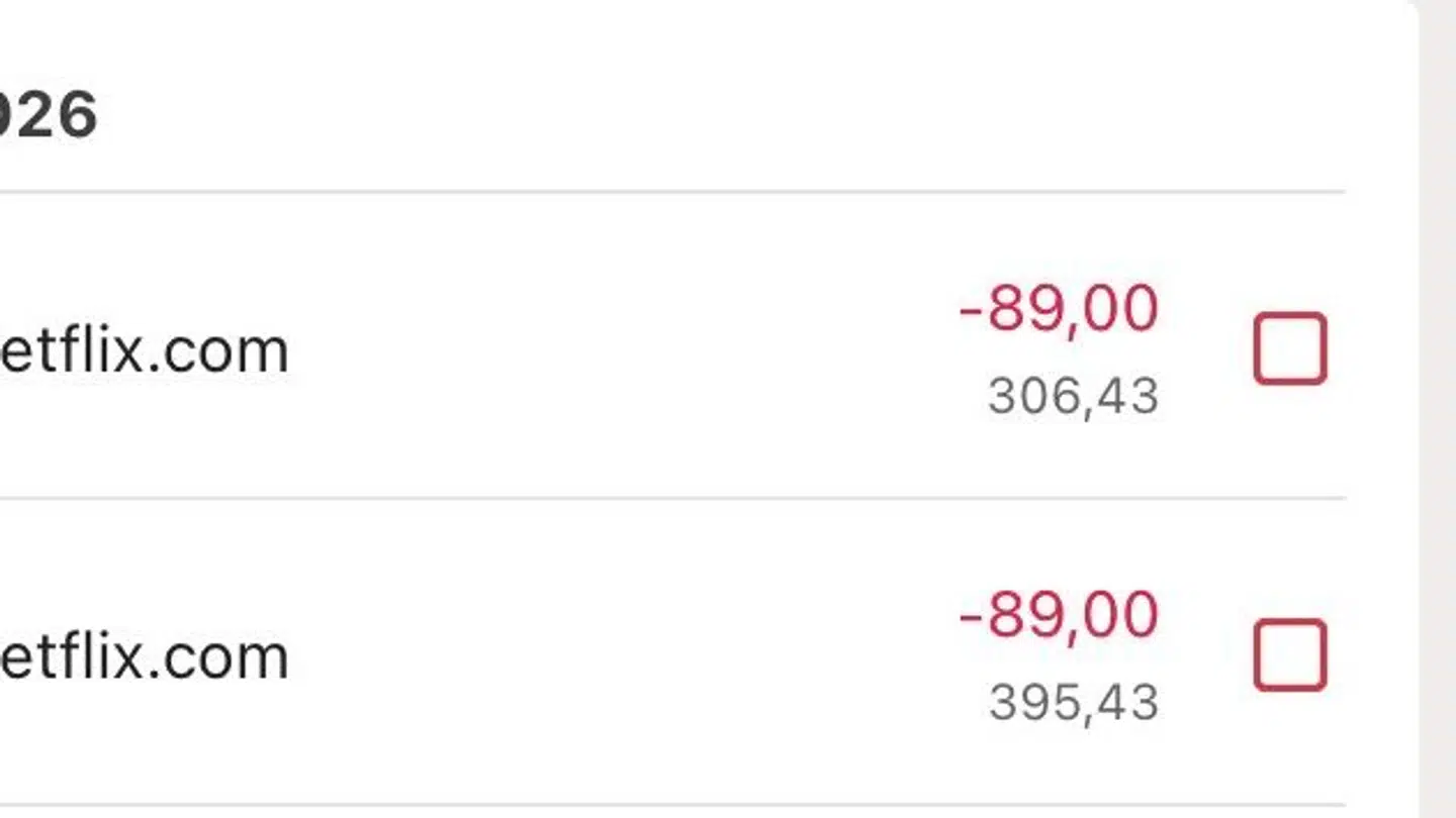 Sådan ser Nicole Jensen bankoversigt ud.