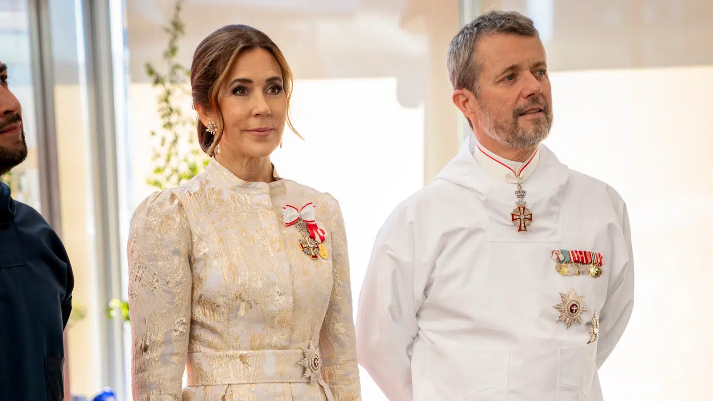 Kong Frederik X og dronning Mary, da de 4. juli 2024 ankom til en officiel middag i Nuuk i Grønland.