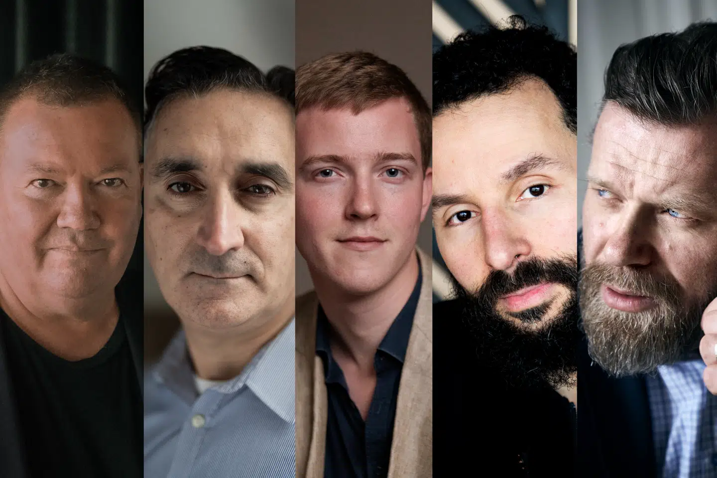 Skal det være en opgave for den kommende medieombudsmand at tøjle og korrigere den ofte hidsige debat om Gaza og islam i Danmark? Det mener blandt andre formand for Dansk-Palæstinensisk-Forening, Fathi El-Abed (2. billede), og sangeren Isam B (4. billede), mens Berlingskes chefredaktør Tom Jensen (1. billede), Mikkel Bjørn, DF, (2. billede) og Joachim B. Olsen (5. billede) forholder sig skeptiske.