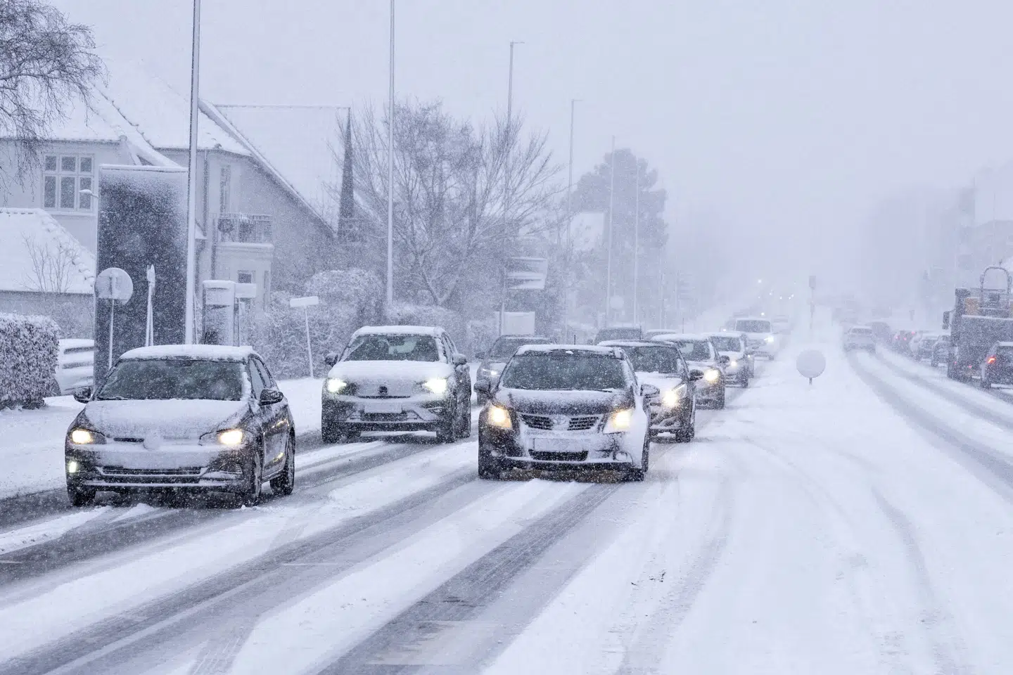DMI har onsdag varslet snestorm i den nordlige del af Jylland. Hele Jylland vil blive påvirket af sne, mens Fyn også kan blive berørt. Sjælland, Lolland-Falster og Bornholm vil gå fri. (Arkivfoto).