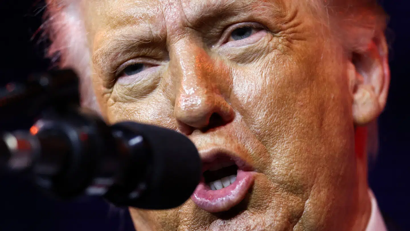 Den amerikanske præsident, Donald Trump, ses her under et arrangement den 6. januar.