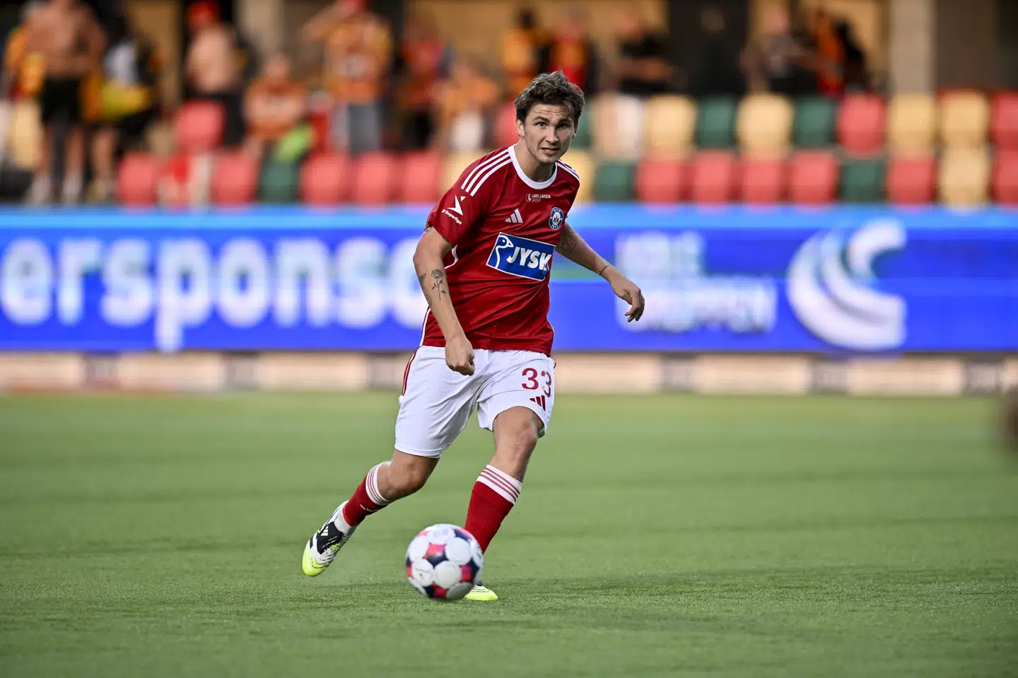 Mads Freundlich har pådraget sig et brud i foden. (Arkivfoto).