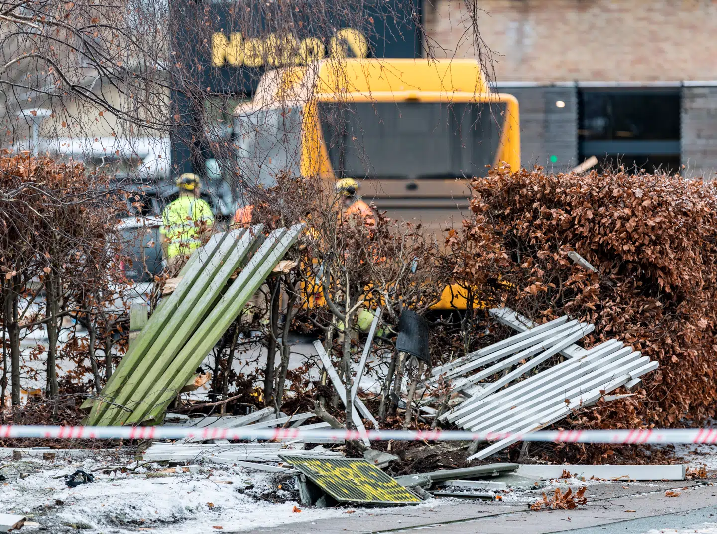 Heldigvis kom ingen til skade i uheldet.