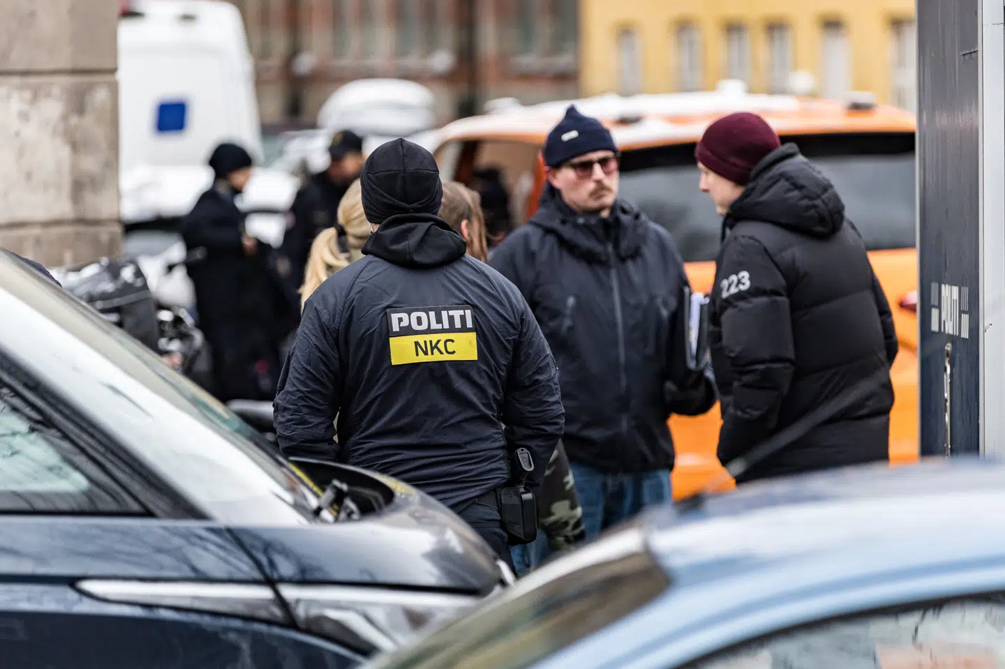 Politipatruljer og kriminalteknikere var onsdag eftermiddag til stede på Guldbergsgade på den københavnske bydel Nørrebro.