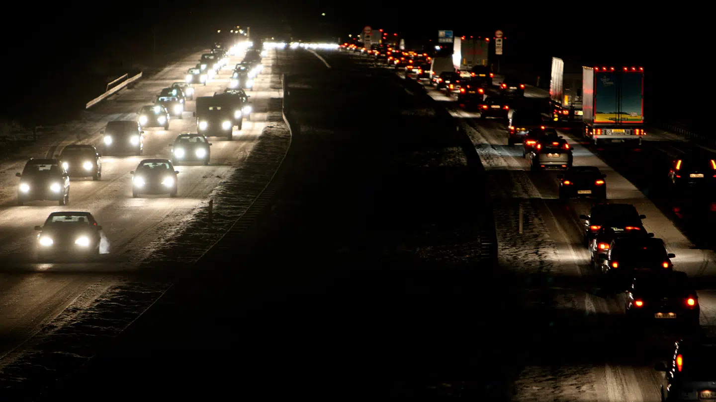 Arkivfoto fra Køge Bugt Motorvejen.