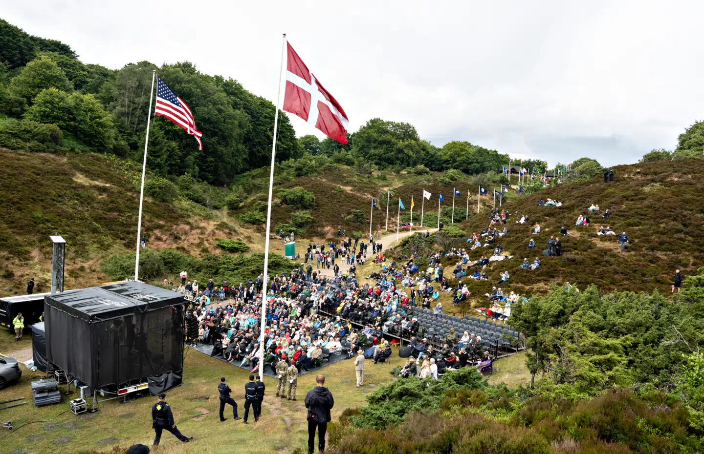 Rebildfesten var en regnvåd affære i 2025.