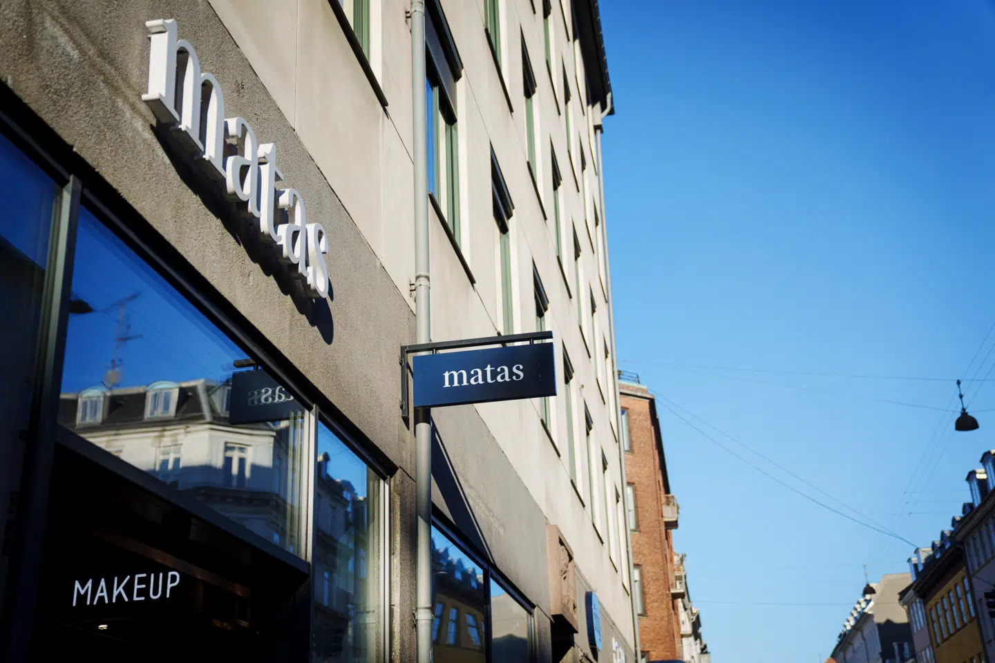 Matas butik med ændret logo i København, tirsdag den 14 januar 2025. (Foto: Liselotte Sabroe/Ritzau Scanpix)