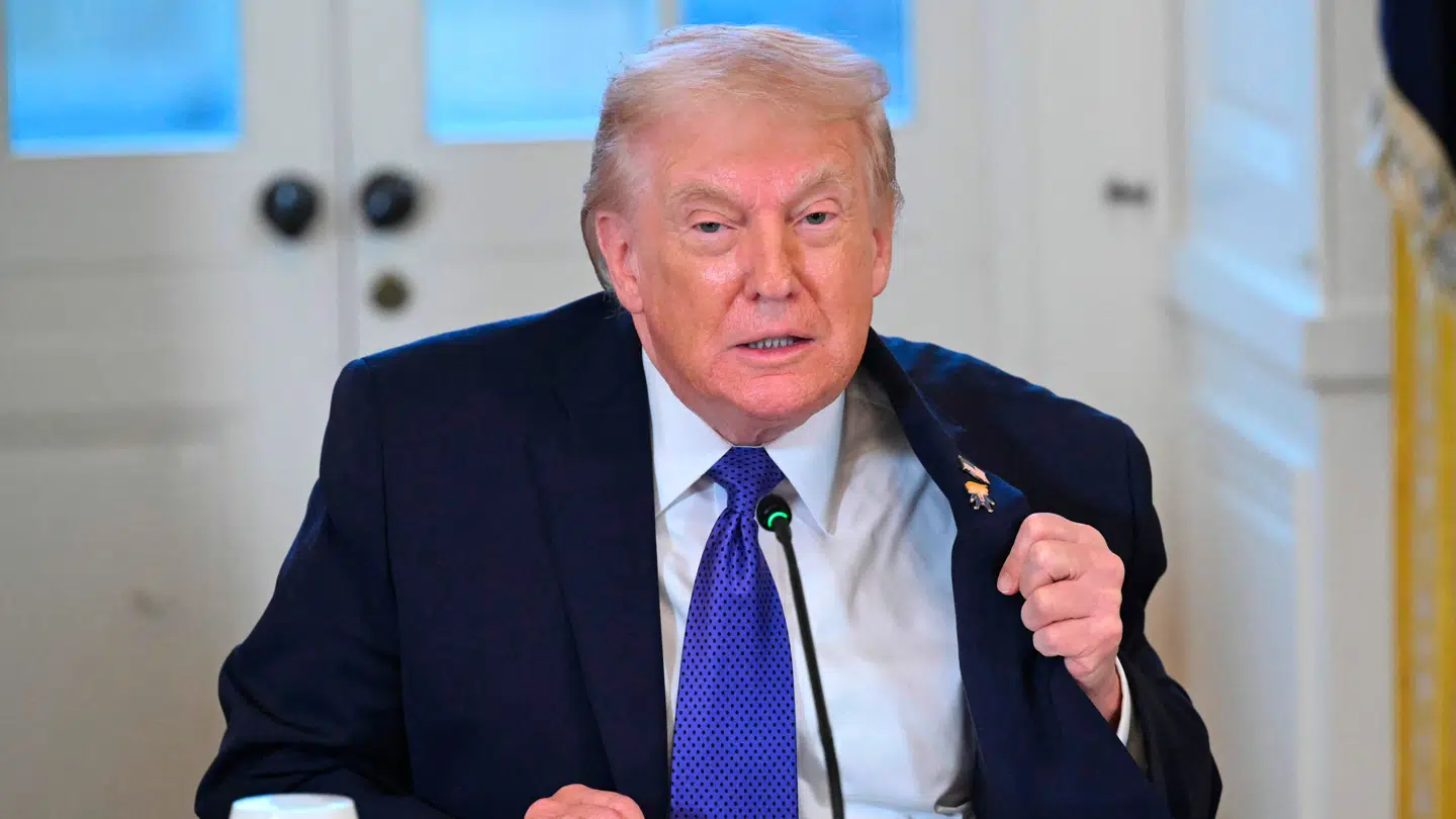 USAs præsident Donald Trump på pressemøde i Det Hvide Hus 9. januar.