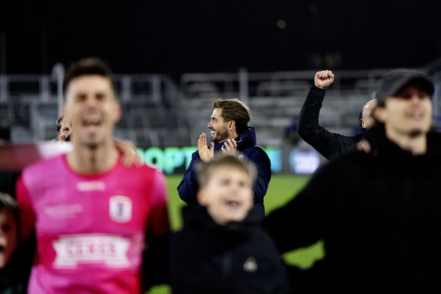 Jakob Poulsen og AGF overvintrer som førerhold i Superligaen med fire point ned til FC Midtjylland. (Arkivfoto).