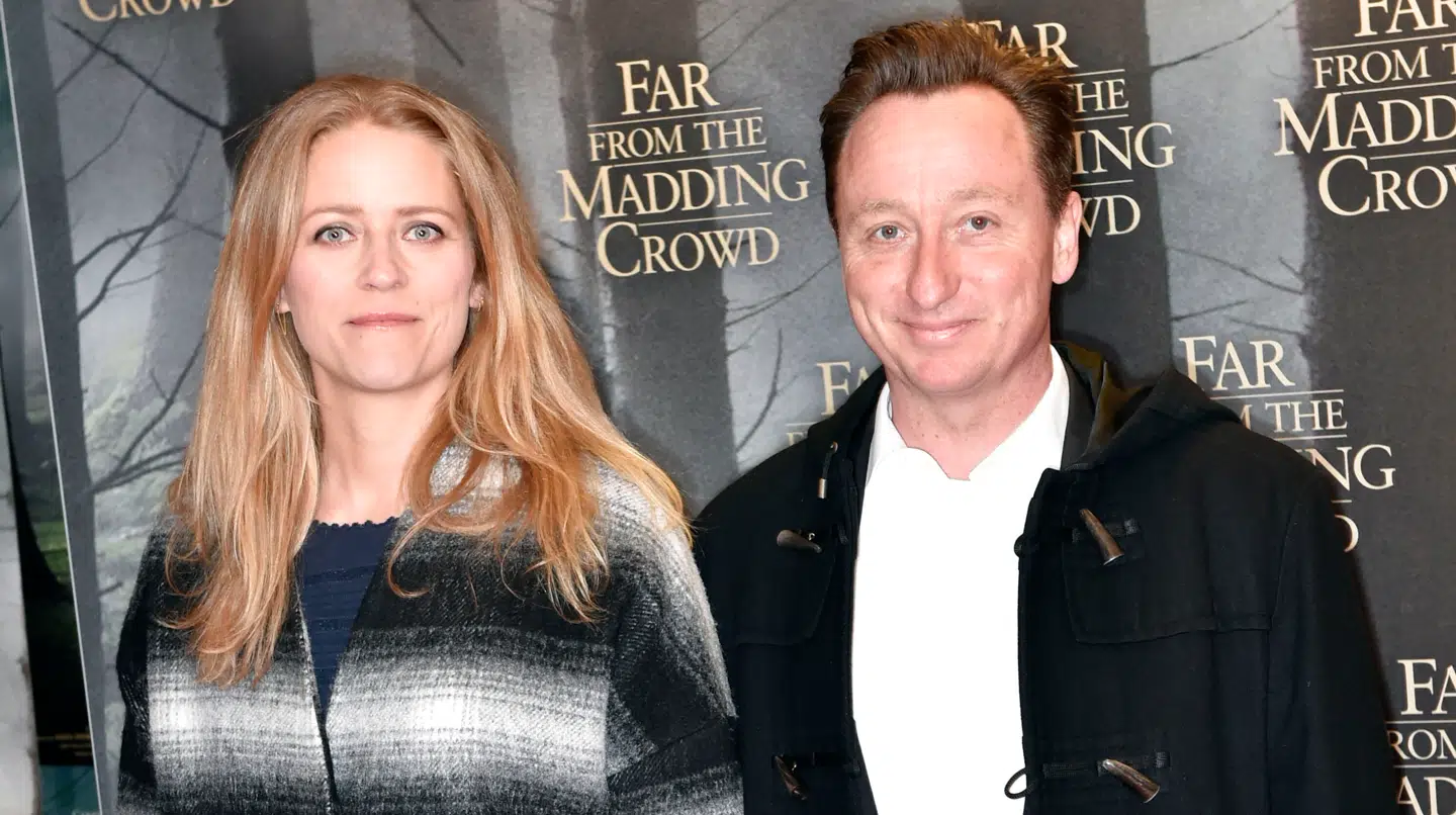 Søren Fauli og hustru Annika Lillelund Fauli til en biografpremiere i 2015.