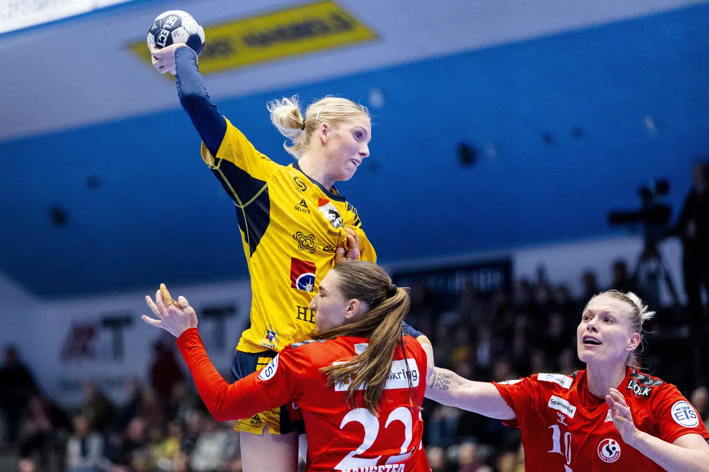 Julie Scaglione har haft lidt svært ved at finde melodien efter VM, og heller ikke lørdag ramte hun topniveau. (Arkivfoto).