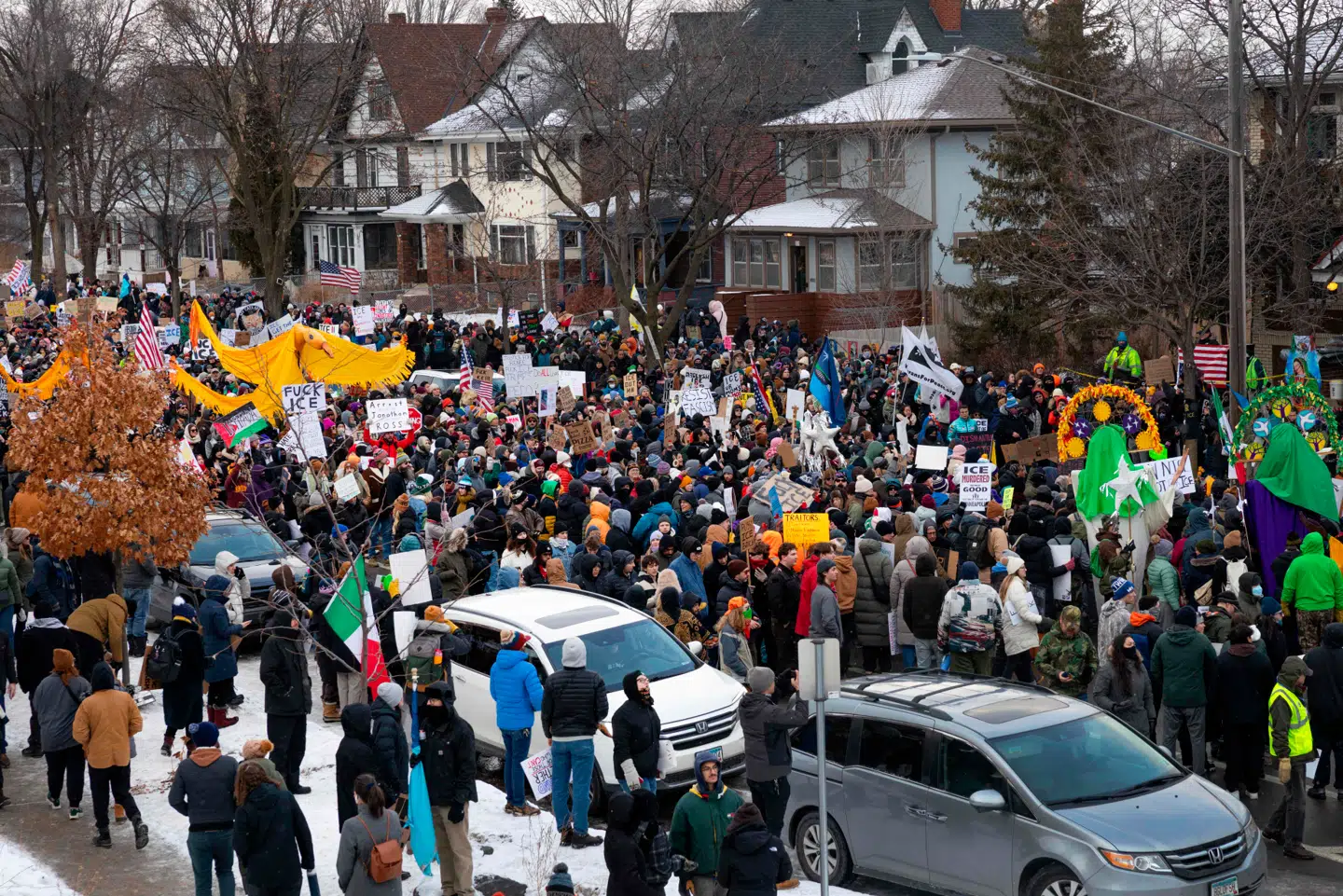 Demonstration i Minneapolis.