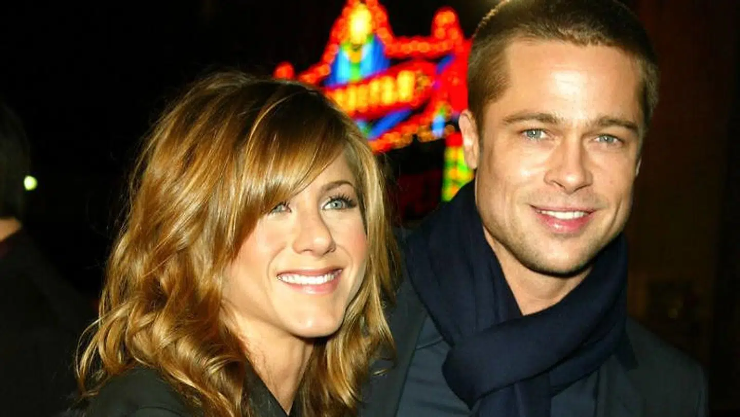 Arkivfoto af Jennifer Aniston og Brad Pitt.