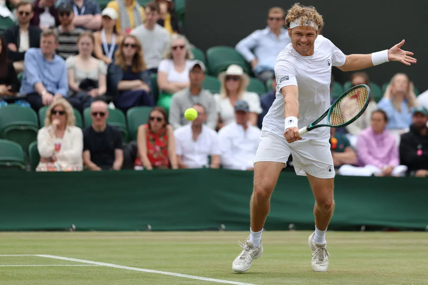 August Holmgren nåede hele vejen til tredje runde ved Wimbledon i sommer. I årets første grand slam i Australien er han røget ud i kvalifikationen. (Arkivfoto).