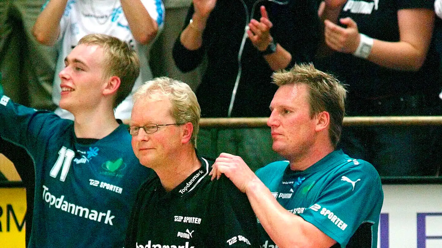 Ulrik Wilbek og Nicolaj Jacobsen i Viborg HK-tiden.
