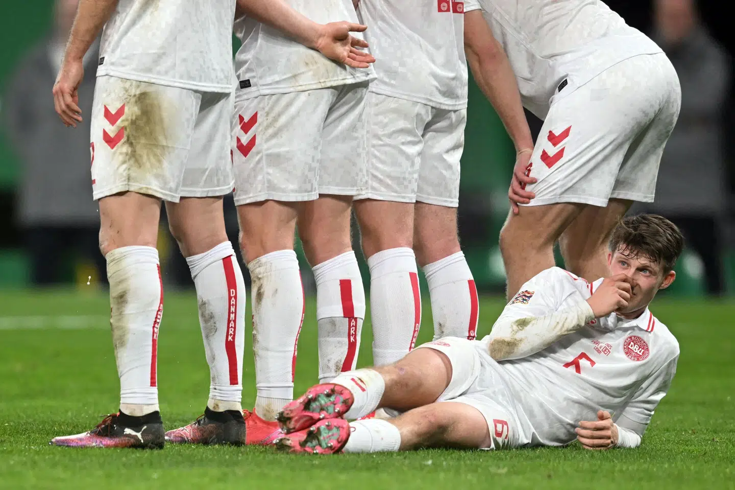 Morten Frendrup ses her i Nations League-kvartfinalen mellem Portugal og Danmark i marts sidste år.