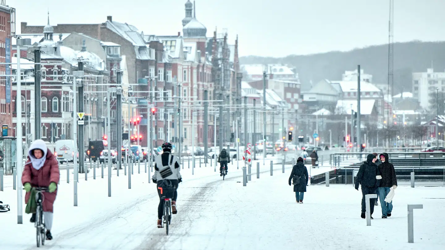 Vinter i Aarhus.