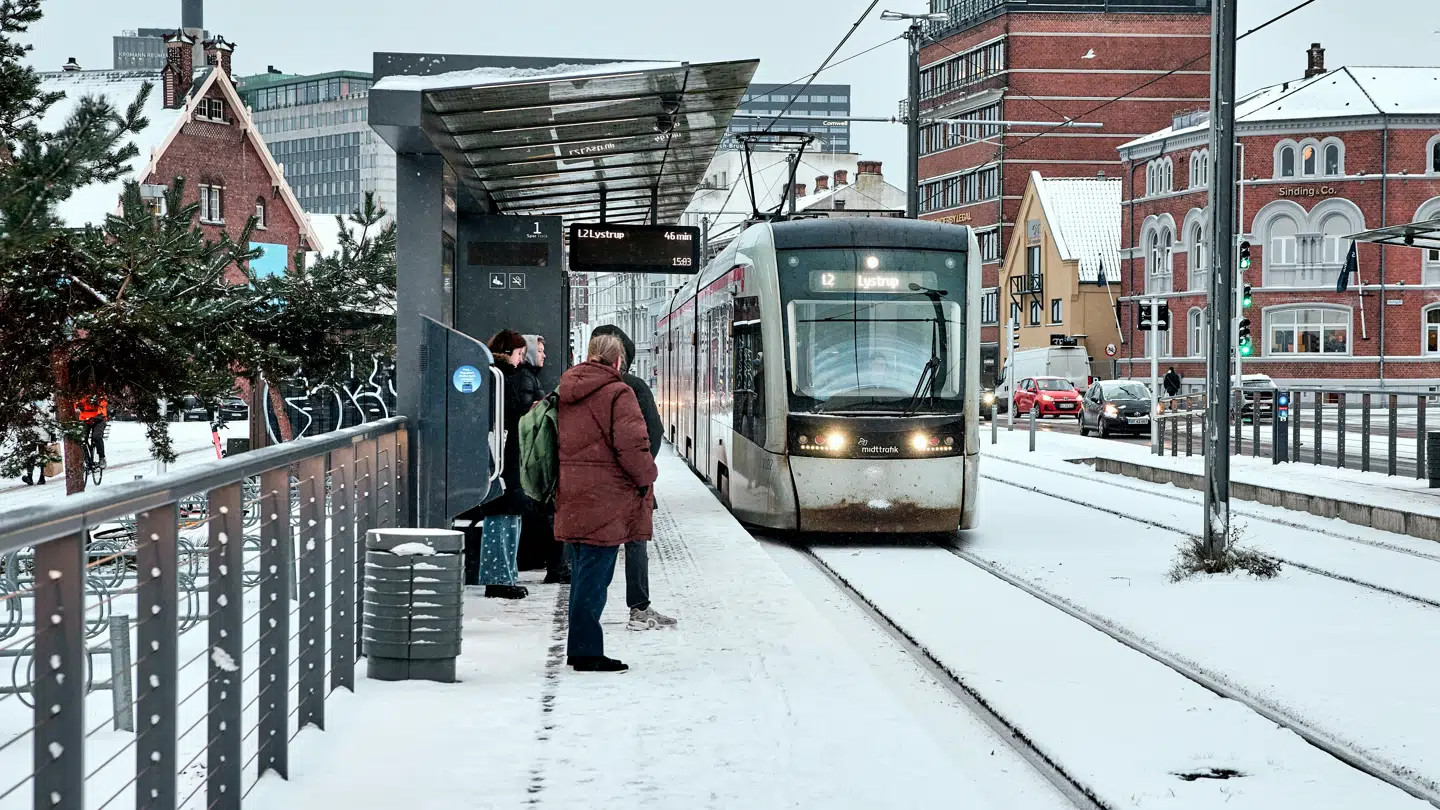 Vinter i Aarhus 5. januar.