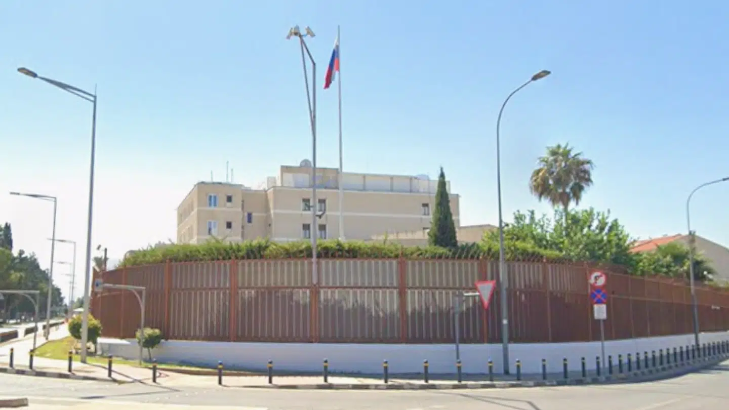 Den russiske ambassade i Nicosia.