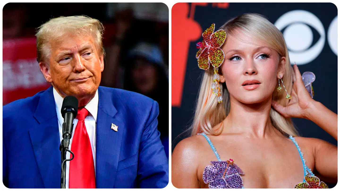 Donald Trump svarer nu tilbage og driller Zara Larsson efter hendes kritik. Fotos: Ritzau Scanpix