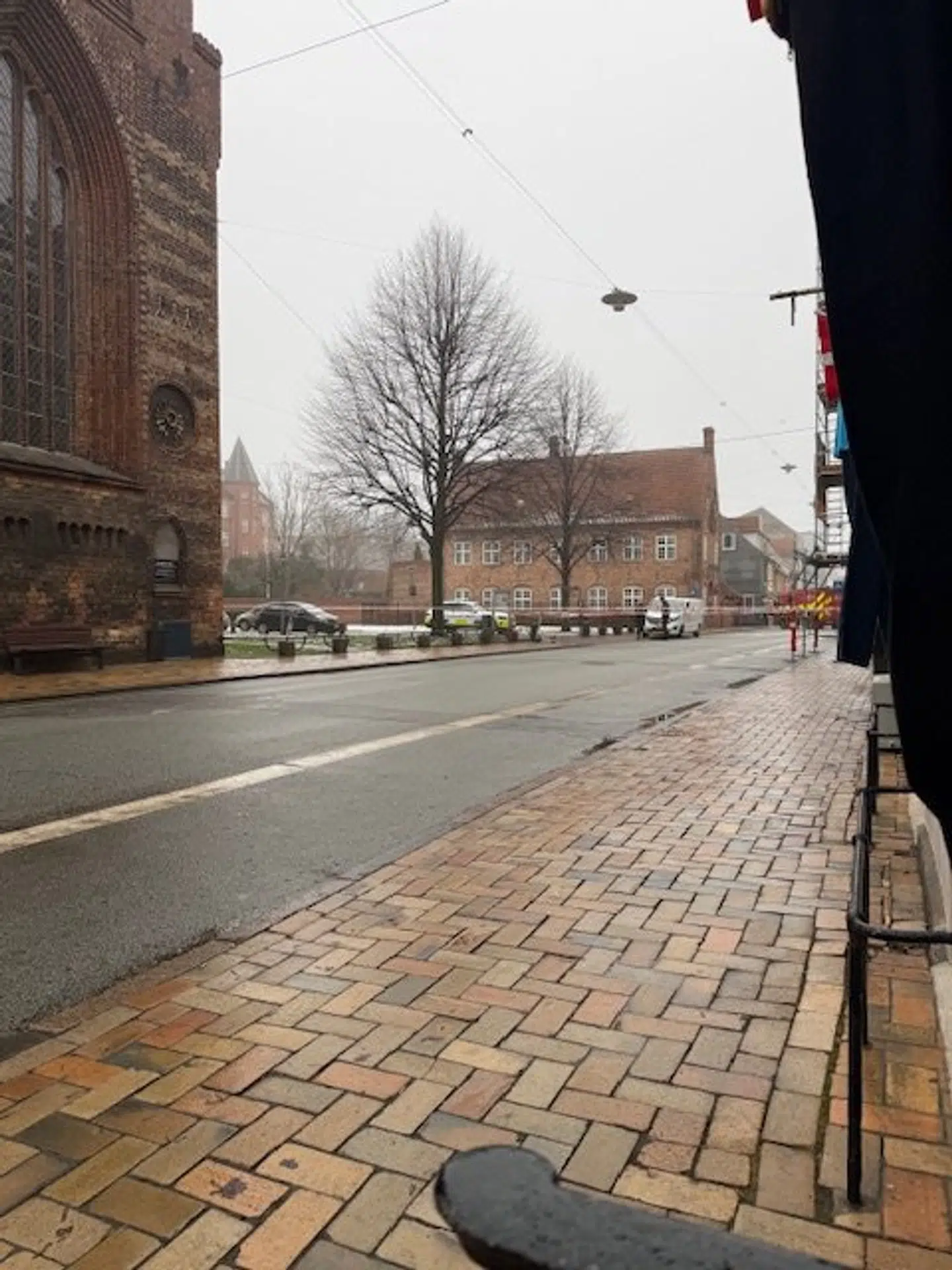 Der er helt øde på Nørregade.