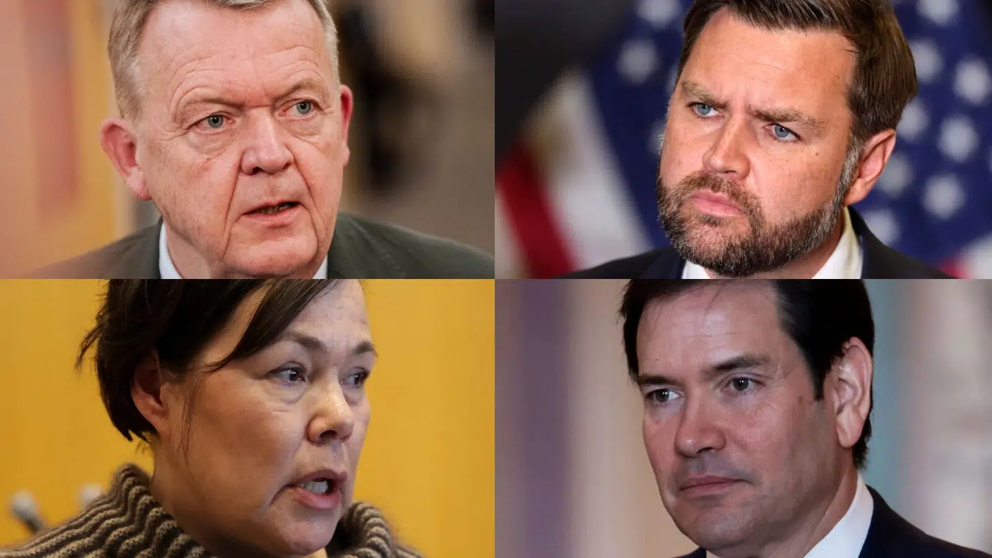 De fire deltagere ved det vigtige møde mellem Kongeriget og USA.