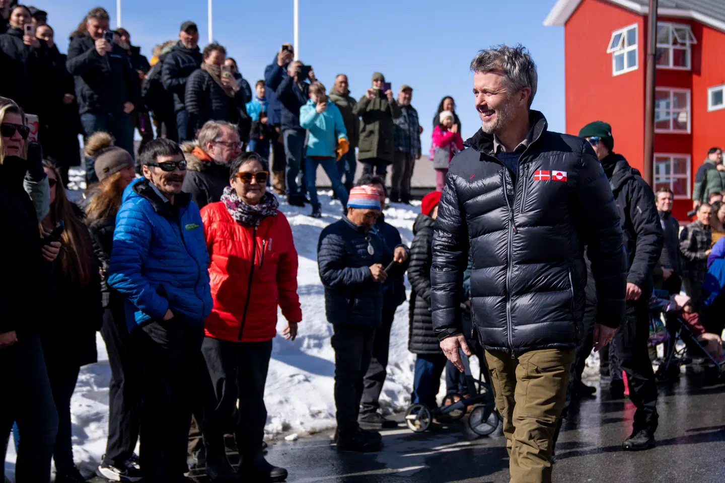 Der var stort fremmøde, da Kongen i april sidste år besøgte Grønland i kølvandet på den amerikanske vicepræsident J.D. Vances besøg tidligere på året.