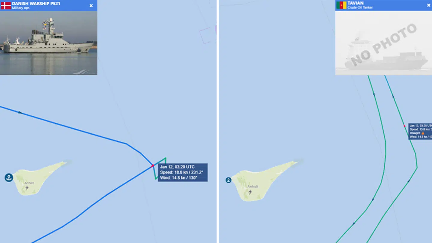 Ifølge en ekspert er det ganske muligt at skibet 'Tavian'(th), der siges at være en del af den russiske skyggeflåde, blev undersøgt et dansk patruljeskib.