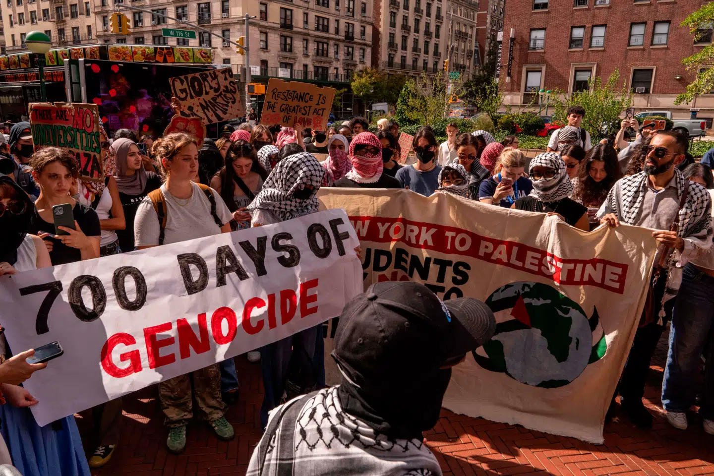 »Der var slet ikke den energi, og der var slet ikke det opbud af mennesker, som der var, da der blev marcheret mod Israel.« Arkivfoto: Adam Gray/AFP/Ritzau Scanpix