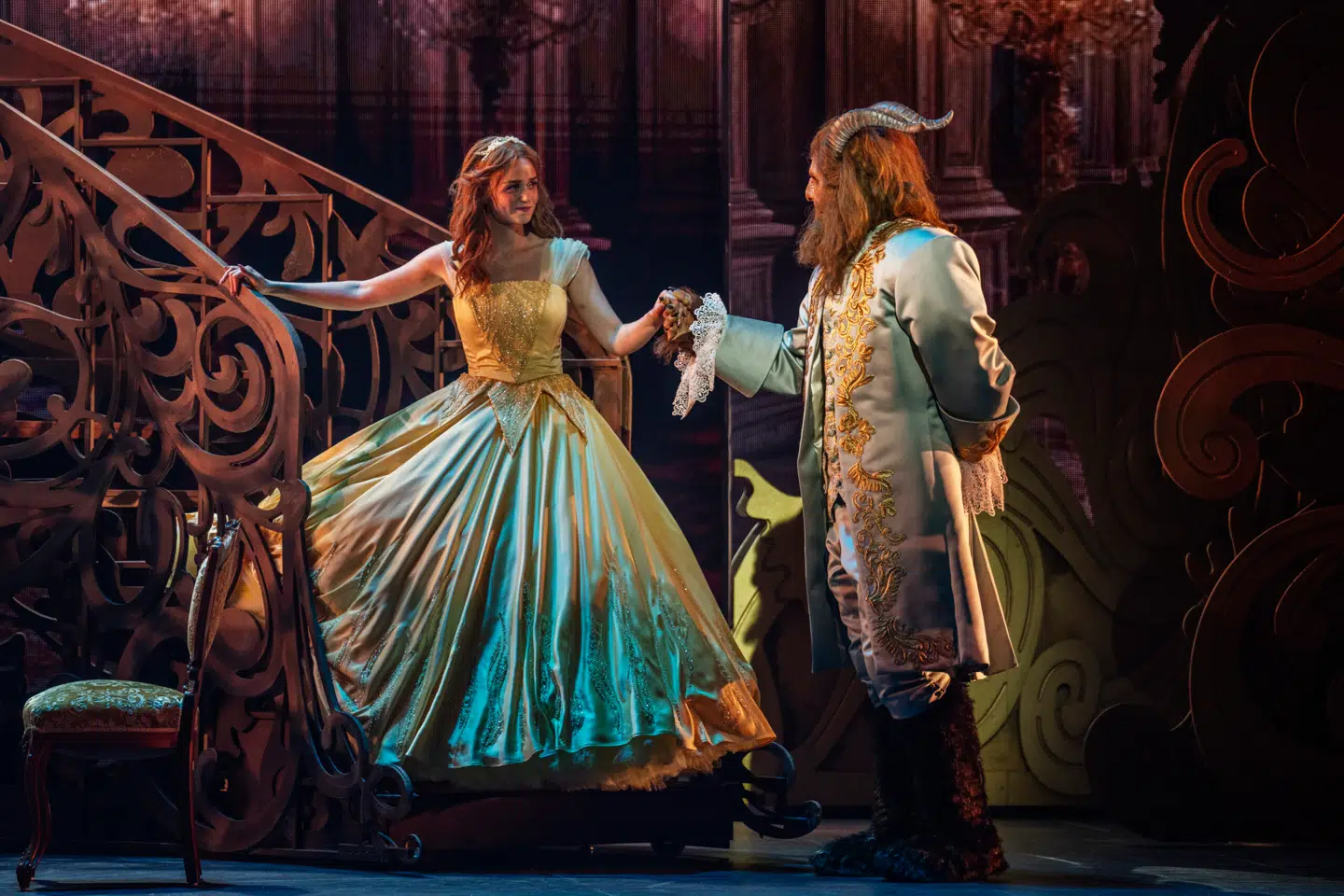 Succesen var hjemme: Johanne Milland og Kenneth Christensen i »Skønheden og udyret«.