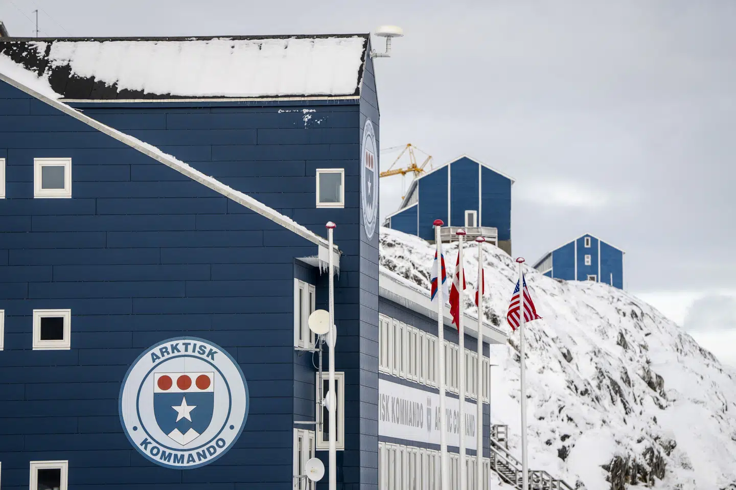 Forsvarets tilstedeværelse i Grønland er centreret omkring Arktisk Kommando i Nuuk, der her er fotograferet i marts sidste år. (Arkivfoto).