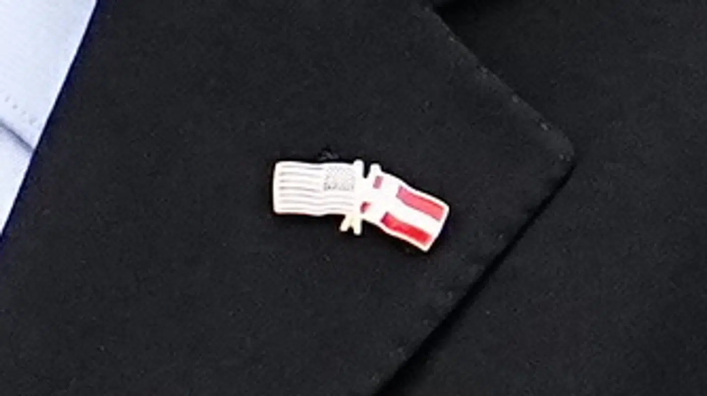 Her ses den særlige pin.