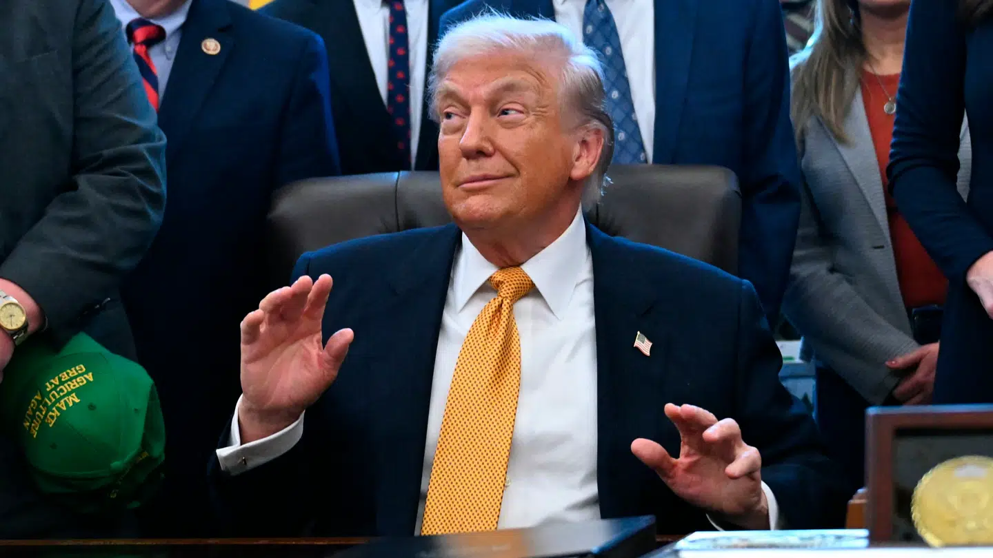 Donald Trump under pressemødet i Det Hvide Hus 14. januar.