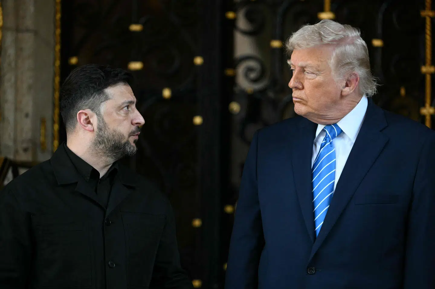 Forholdet mellem Trump og Zelenskyj har været af svingende karakter, efter at Trump blev taget i ed som præsident for lige knap et år siden. Trump beskylder den ukrainske præsident for at stå i vejen for aftale om fred mellem Rusland og Ukraine. (Arkivfoto).