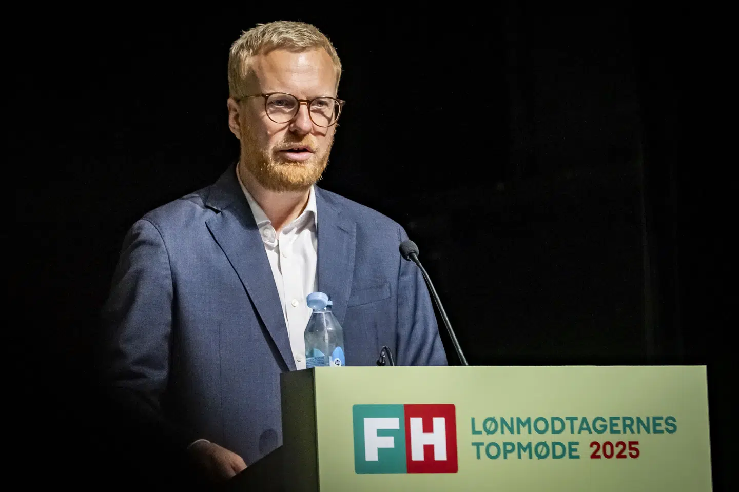 Morten Skov Christiansen, der er formand for Fagbevægelsens Hovedorganisation (FH), blander sig nu i debatten om høje fødevarepriser og danskernes leveomkostninger. (Arkivfoto).