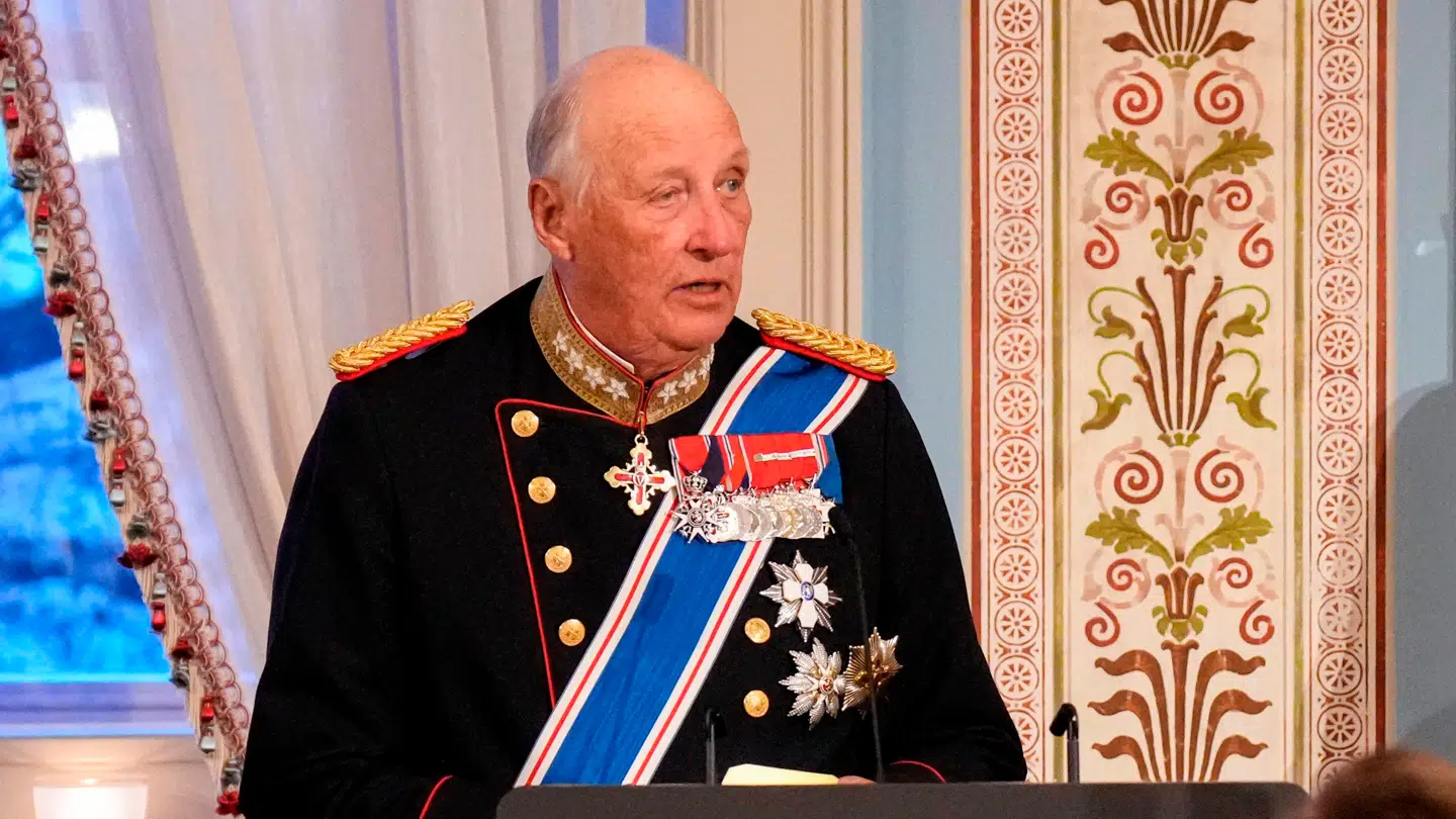 Kong Harald er klar til kamp.