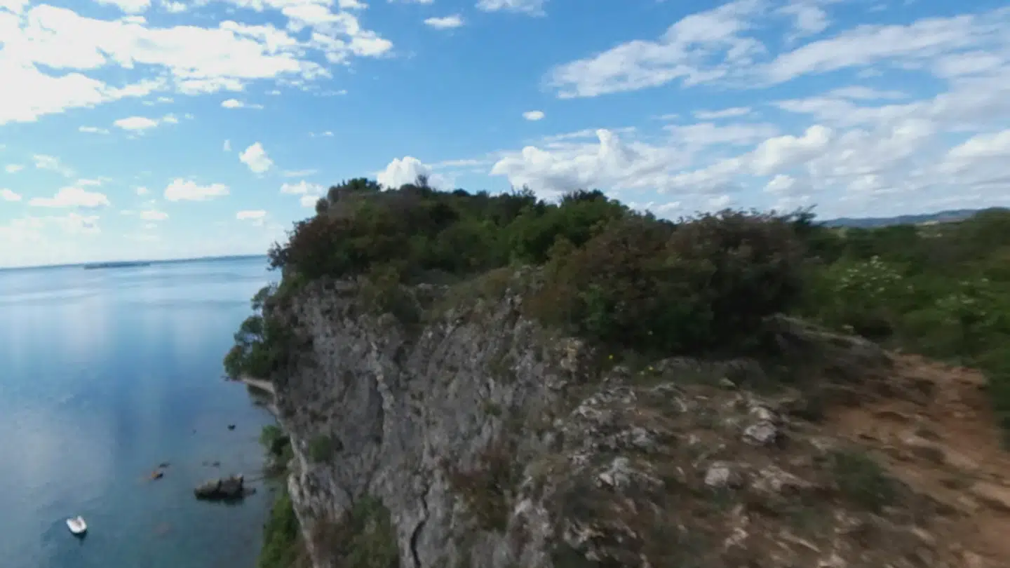 Vandreområdet ved Rocca di Manerba ved Gardasøen i Italien.