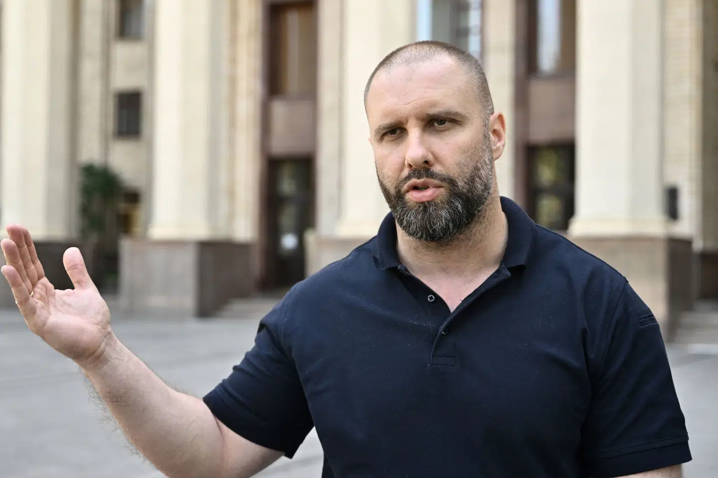 Guvernøren i Kharkiv-regionen, Oleh Synjehubov, siger, at en russisk drone har angrebet en bolig i byen og dræbt en 20-årig kvinde. (Arkivfoto).