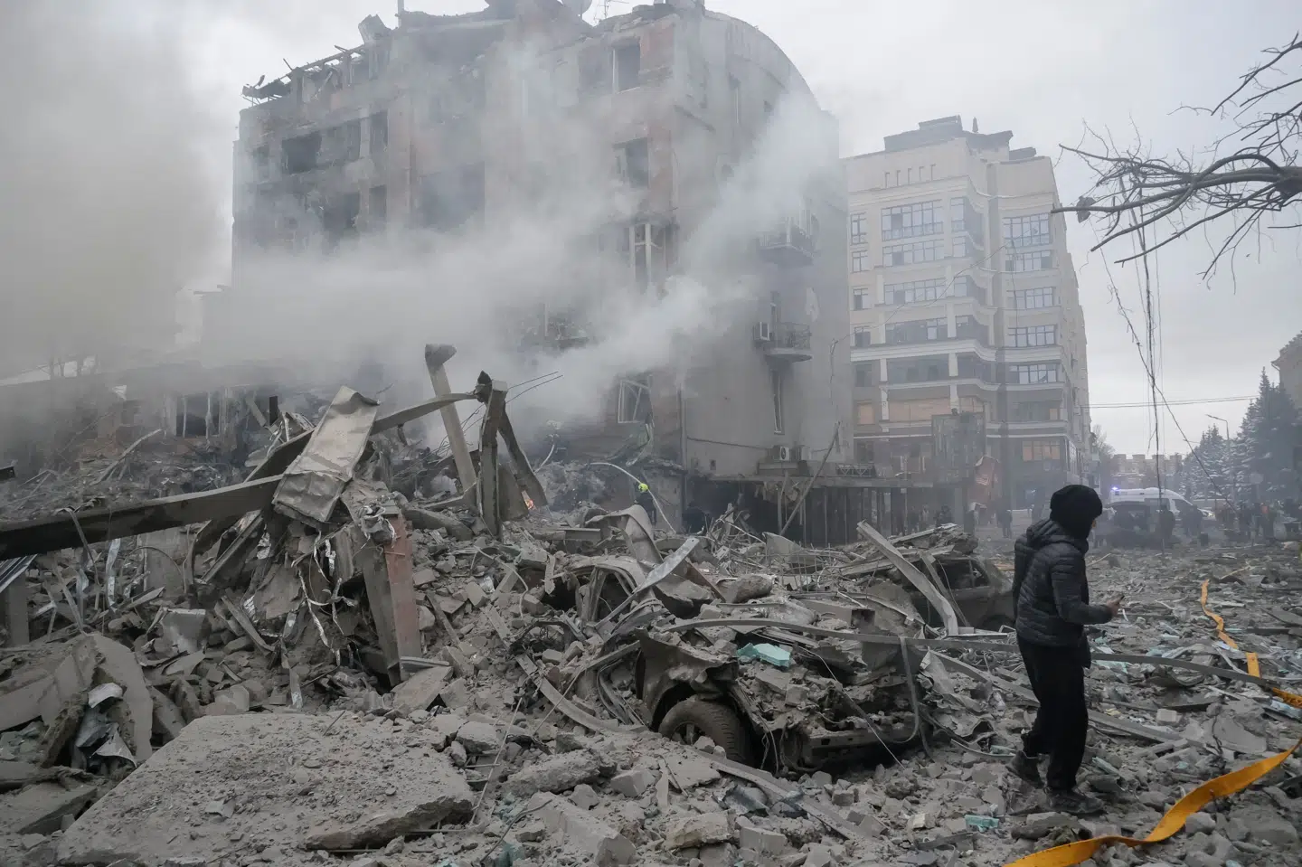 Rusland og præsident Vladimir Putin har ifølge Reuters intensiveret angreb på Ukraine over vinteren - blandt andet med angreb på ukrainsk energiinfrastruktur. Billedet er fra begyndelsen af januar. (Arkivfoto).