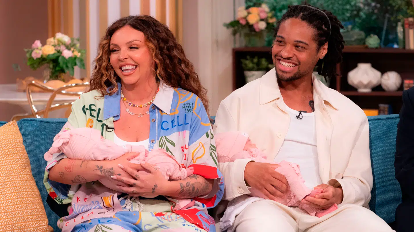 Jesy Nelson, Zion Foster, introduce us to their baby girls, Ocean Jade and Story Monroe,