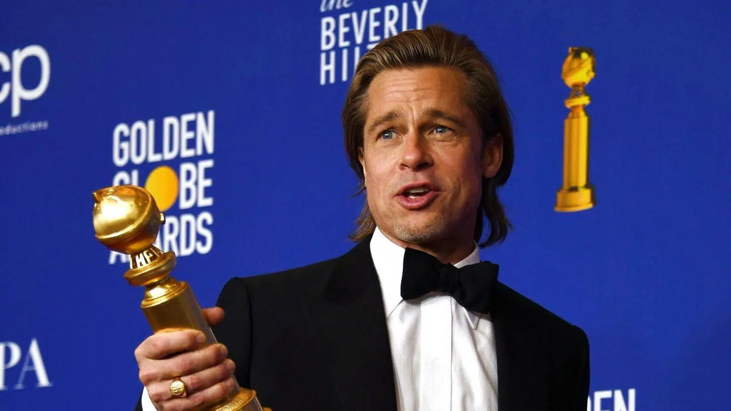 Brad Pitt vandt en pris ved 'Golden Globe' natten til mandag.