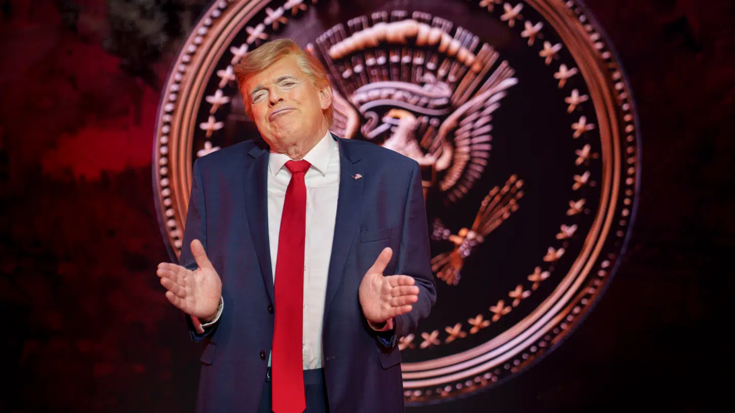 Niels Olsen som Donald Trump i sidste års udgave af Cirkusrevyen.