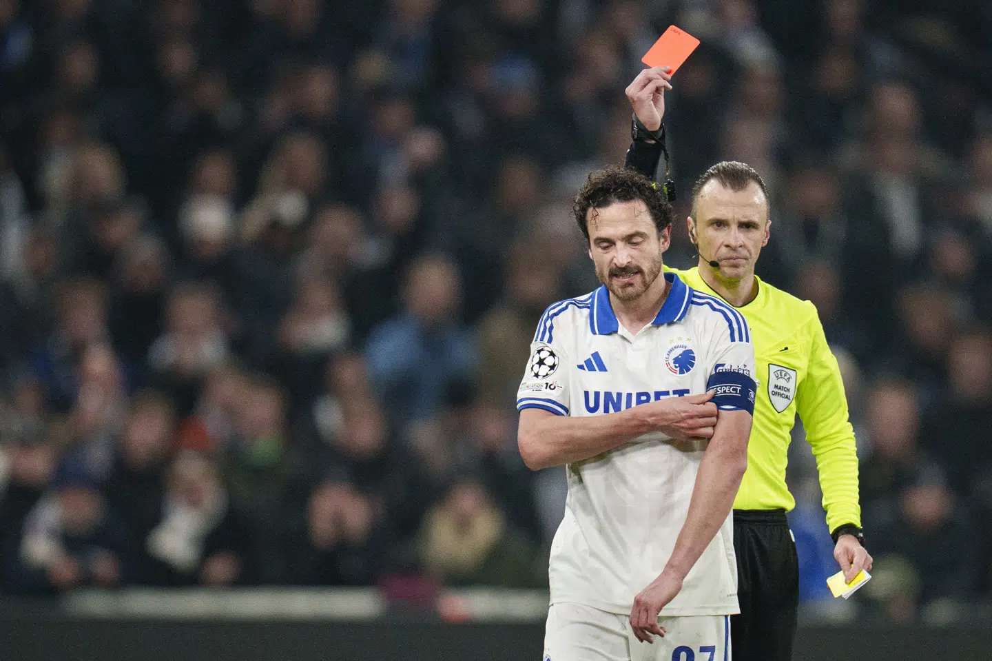 Efter udvisningen mod Napoli går Thomas Delaney glip af FC Københavns kamp på Camp Nou.