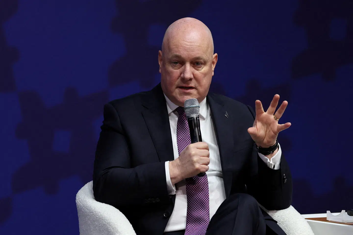 New Zealands premierminister, Christopher Luxon, talte i oktober sidste år i Sydkorea til et stopmøde i Apec, som er en asiatisk samarbejdsorganisation om økonomi. Han har onsdag meddelt, at der den 7. november vil blive afholdt valg i New Zealand. (Arkivfoto).