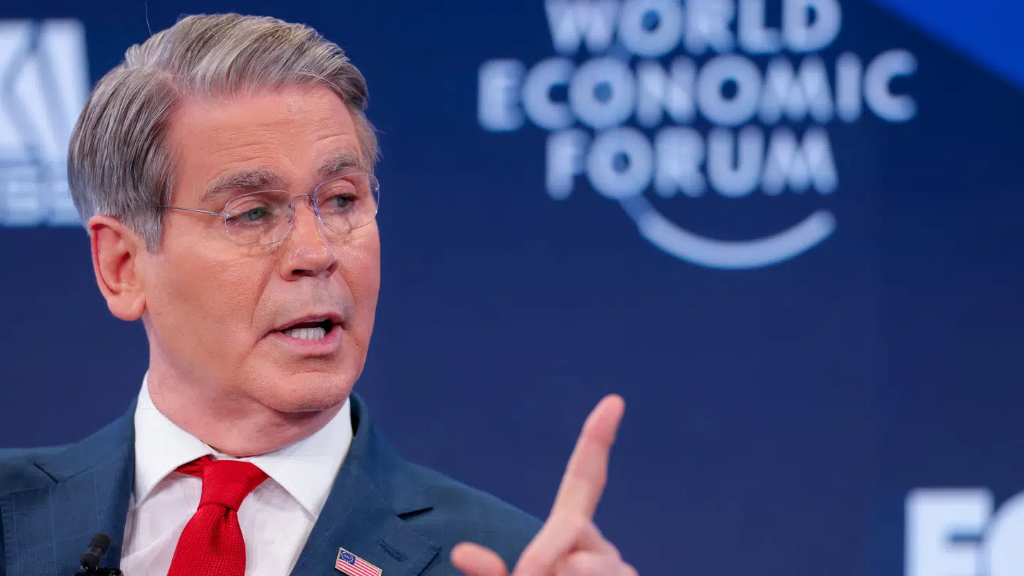 Scott Bessent gik til stålet under et pressemøde i Schweiz.